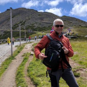 Man with backpack